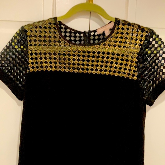 Banana republic black shift cocktail dress sz 6 - Picture 2 of 5